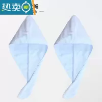 敬平干发帽吸水女士速干加厚可爱浴帽擦头包头巾发干发巾 YM006蓝色+蓝色