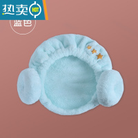 敬平干发帽吸水速干女浴帽洗头包头巾可爱成人擦头干发巾2021新款 蓝色