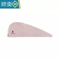 敬平干发帽吸水速干毛巾女加厚擦头发洗头巾干发巾包头巾速干帽 粉色-兔子 1个装