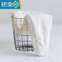 敬平干发帽女可爱韩国吸水速干加厚包头巾干发巾沐浴帽擦头发器 奶白色(双层)