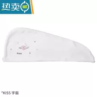 敬平干发帽女吸水速干包头巾浴帽洗头擦湿头发毛巾加厚可爱干发巾 白色宇宙