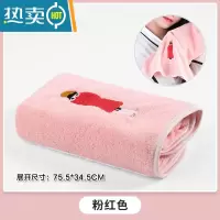 敬平擦头毛巾家用头发吸水速干包头斤2021新款女加厚速干帽 粉红色干发帽