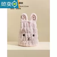 敬平儿童干发帽女童吸水速干宝宝洗头包头毛巾浴帽干发巾2021新款 羊咩咩-[淡粉色]3-14岁均可用