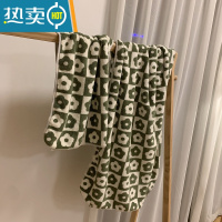 敬平毛巾洗脸比吸水男洗脸家用速干珊瑚绒干发巾情侣面巾夏 [两件套]绿色毛巾+浴巾