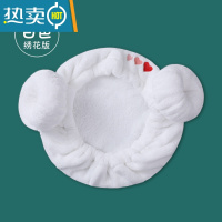 敬平儿童干发帽吸水速干女童可爱公主韩国婴儿洗头浴帽宝宝包头巾 儿童款—白色