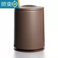 敬平家用塑料新款双层轻奢简约风客厅卧室按压式北欧圾大号有盖垃圾桶