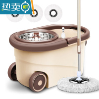 敬平拖把家用一拖净免手洗甩干拖把桶懒人拖把拖布拖桶旋转拖把加强杆