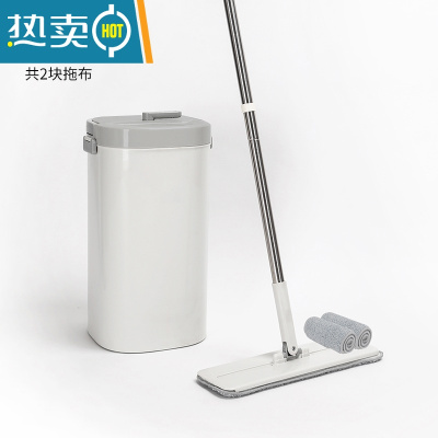 敬平免手洗拖把2021新款家用一拖懒人地拖布拖地器平板托帕净