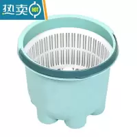 敬平迷你单桶旋转拖把桶甩干桶单驱动自动地拖拖布桶家用墩布省力拖把