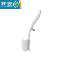 敬平厨房水槽清洁刷长柄洗碗洗锅的刷子餐饮果蔬刷子洗碗盘锅刷锅器 白色