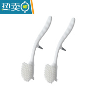 敬平厨房水槽清洁刷长柄洗碗洗锅的刷子餐饮果蔬刷子洗碗盘锅刷锅器 白色[2个]