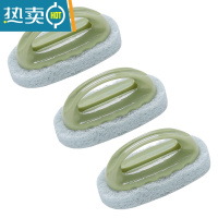 敬平去污清洁刷浴缸瓷砖厨房洗锅器洗碗水池海绵擦刷子魔力块百洁布 绿色 3只装