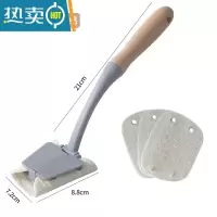 敬平丝瓜络洗锅刷长柄刷锅厨房刷锅器洗碗刷子刷锅刷清洁刷子 丝瓜络锅刷灰色+3片丝瓜络