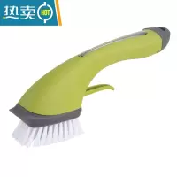 敬平厨房洗锅刷加液长柄家用清洁刷多功能懒人去污洗碗喷水刷子 绿色加液洗锅刷