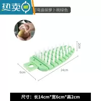 敬平厨房水果蔬菜清洁刷可弯曲强力去污刷洗菜多功能去泥清洗工具 可弯曲果蔬清洗刷-绿色刷子