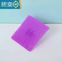 敬平果蔬清洁刷可弯曲清洗蔬菜器土豆水果指套多功能厨房缝隙小刷子 紫色正方形[2个装]