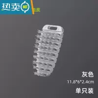 敬平胡萝卜果蔬清洁刷可弯曲清洗蔬菜器厨房水果多功能洗菜刷子 灰色可弯曲[一个装]