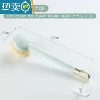 敬平刷锅器锅刷家用洗锅刷子长柄洗碗刷清洁钢丝球不伤锅清洁刷厨房 浅绿长柄(含1个球+1个挂钩)