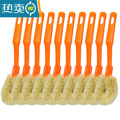 敬平椰棕洗锅刷长柄不脏子厨房清洁洗碗刷家用刷锅器 5把刷子