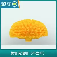 敬平洗罐刷洗锅刷厨房食堂清洁刷长柄刷长柄大锅清洁洗刷厂 黄色洗罐刷(不含杆)刷子