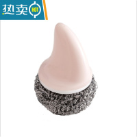 敬平3个装 钢丝球刷带柄清洁球不锈钢厨房洗碗家用铁绒清洗擦锅刷锅洗 [3个装]北欧粉刷子