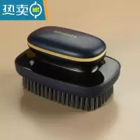 敬平鞋刷软毛家用不伤鞋专用刷鞋器衣服洗鞋板刷多功能清洁洗衣刷子 洗衣刷[黑金]