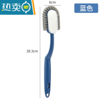 敬平鞋刷子家用器多功能刷衣服长柄专用软毛鞋刷洗鞋刷不伤鞋清洁刷 蓝色鞋刷