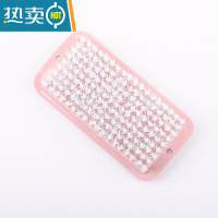 敬平塑料小刷子软毛洗衣刷家用多功能洗鞋清洁刷衣服刷板刷鞋刷子衣刷 粉红色