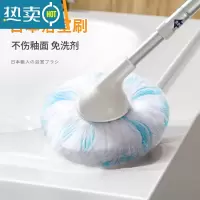 敬平苏力达长柄浴室刷家用浴缸清洁器软毛免洗剂卫生间刷墙面刷 日本免洗剂浴室刷[蓝]刷子