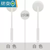 敬平家用清洁刷瓷砖浴缸清洁刷强去污吸水长柄可替换海绵刷 白色两只装刷子