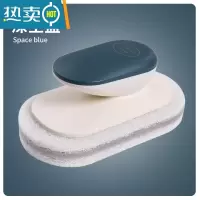 敬平海绵清洁刷厨房浴缸瓷砖卫生间浴室洗锅洗碗水池去污魔力擦海绵擦 3只装-手柄海绵刷-深空蓝刷子