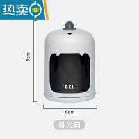 敬平牙签盒家用个性创意牙签筒按压式自动弹出时尚客餐厅牙签罐桶 白恐龙[按压自动出签]送200根牙签