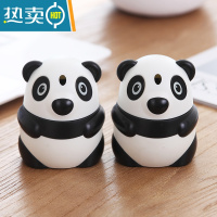 敬平可爱个性创意卡通熊猫牙签筒自动按压式牙签盒子家用客厅餐厅便携 [2个装熊猫很实惠]