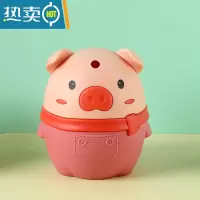 敬平卡通小猪牙签筒家用客厅时尚自动弹出牙签盒按压式牙签收纳桶便携 粉色[小猪款]