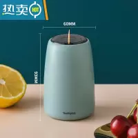 敬平牙签盒收纳盒牙签筒按压式自动弹出家用个性创意轻奢北欧ins 天青蓝