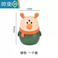 敬平小鹿牙签盒家用个性创意自动弹出按压式牙签筒高颜值轻奢卡通可爱 [1个装]绿色
