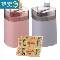 敬平按压式牙签筒饭店专用随身携带自动弹出便携式牙签盒家用个性创意 混合色(2个装)(送400只牙签)