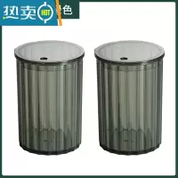 敬平轻奢牙签盒家用客厅创意牙签桶精致网红牙签罐收纳盒高颜值牙签筒 轻奢墨绿[两个装]