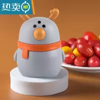 敬平小鹿牙签盒家用按压式自动弹出创意卡通轻奢时尚客厅便携式牙签筒 [1个装]灰色