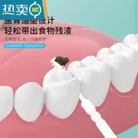 敬平牙线超细鱼骨家用牙线棒剔牙随身牙签家庭盒装200支