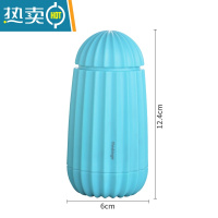 敬平北欧牙签盒个性创意牙签筒家用客厅按压式自动棉签收纳盒桶牙签罐 蓝色