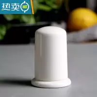 敬平陶瓷白色青花牙签筒 欧式牙签瓶客厅牙签盒餐桌牙签罐家用棉签筒 陶瓷牙签盒:白色