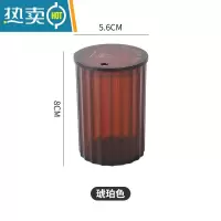 敬平牙签盒家用透明轻奢客厅牙签收纳盒时尚创意餐厅精致北欧风牙签罐 透明牙签盒[琥珀色]