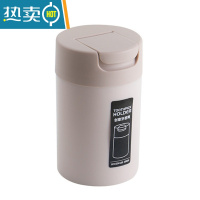 敬平简约实用牙签筒×北欧风牙签盒按压式自动牙签罐子酒店家用牙签盒 B 款[卡其色]翻盖款 ★★店长推荐