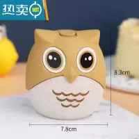 敬平按压式牙签盒创意自动弹出北欧ins餐厅个性牙签筒家用牙签罐 猫头鹰牙签筒
