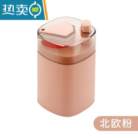 敬平网红牙签盒创意家用个性北欧ins客厅趣味筒自动按压式弹出 北欧粉