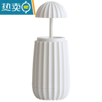 敬平牙签盒自动弹出个性创意家用棉签牙签筒北欧ins按压式牙签桶 白色