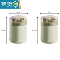 敬平高颜值按压式牙签盒家用个性创意自动弹出签筒罐轻奢网红北欧饭店 牙签筒[绿+绿]300支牙签