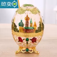 敬平欧式牙签筒创意个性家用客厅北欧ins牙签盒可爱按压式自动桶 金白彩色城堡高脚