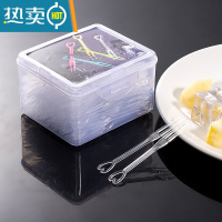 敬平水果叉家庭装水果签塑料水果叉子聚会爱心叉子KTV心形叉子 精美家庭装-心形透明200支